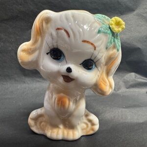 Vintage Ceramic Puppy Figurine